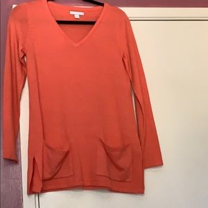 peach oversized sweater